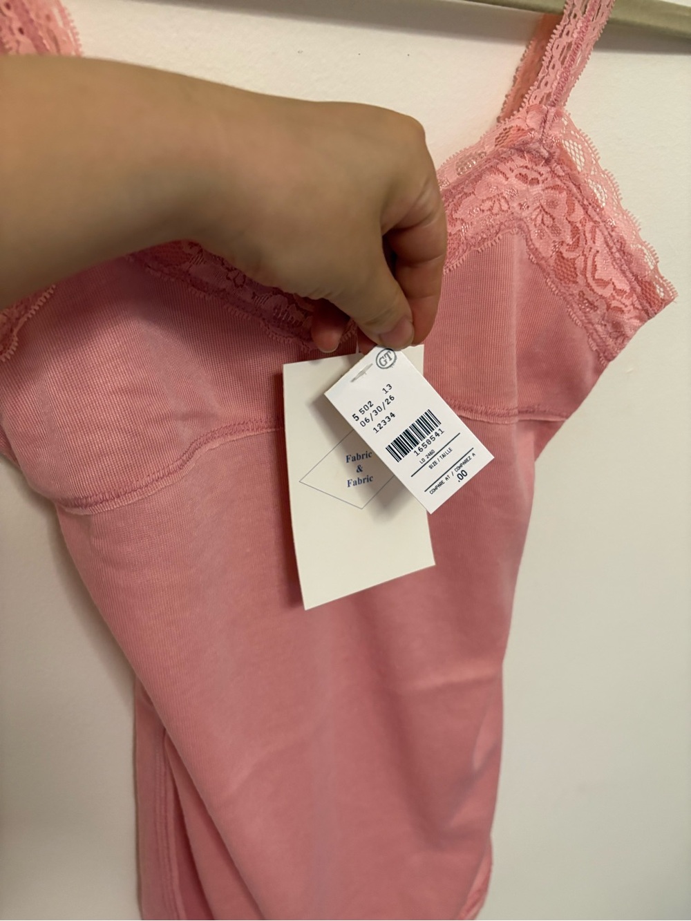 NWT Simply irresistible Dusty Pink Lace-Trim Cami coquette layering Y2K lined - Picture 2 of 4